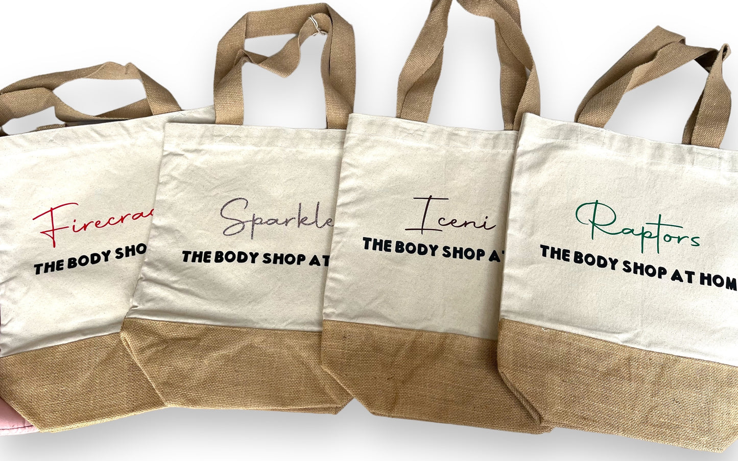 Jute Canvas Tote Bag