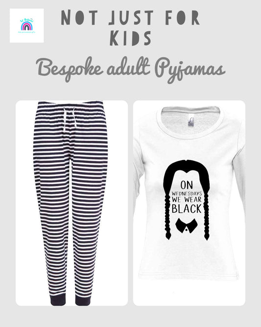 Adult bespoke long sleeve pjs