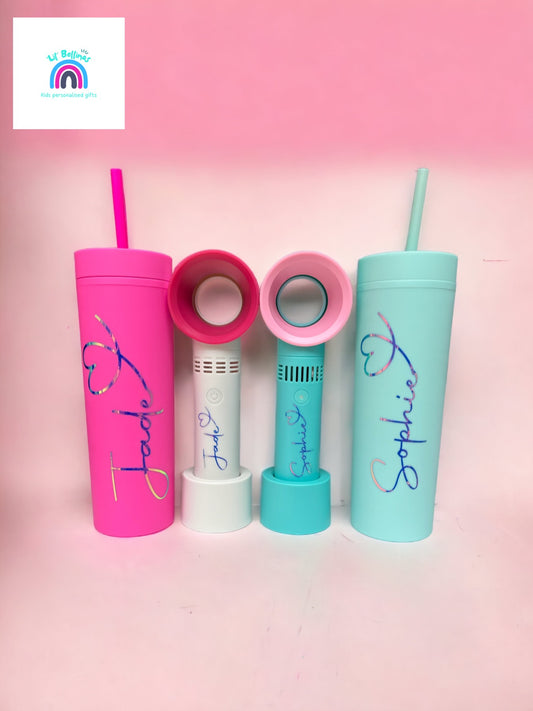 Bespoke Fan & Tumbler set