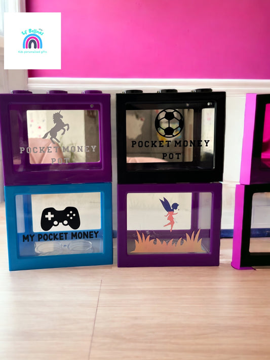 Money box (lego) personalised