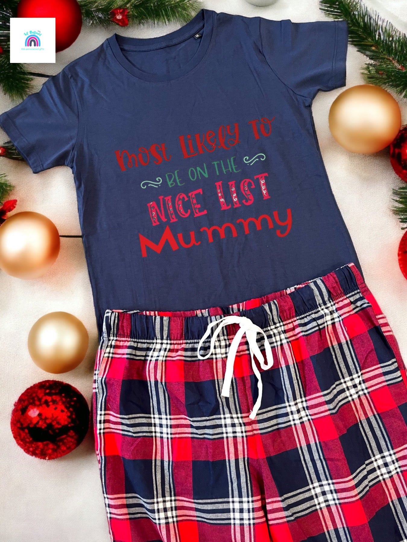 Christmas Red/Navy Tartan