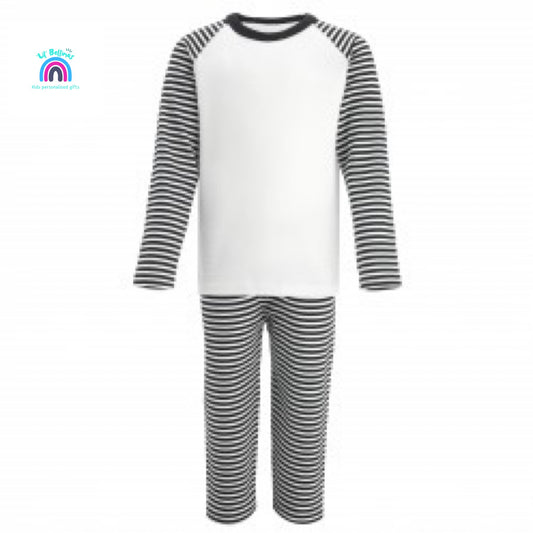 Black and White Bespoke Pyjamas