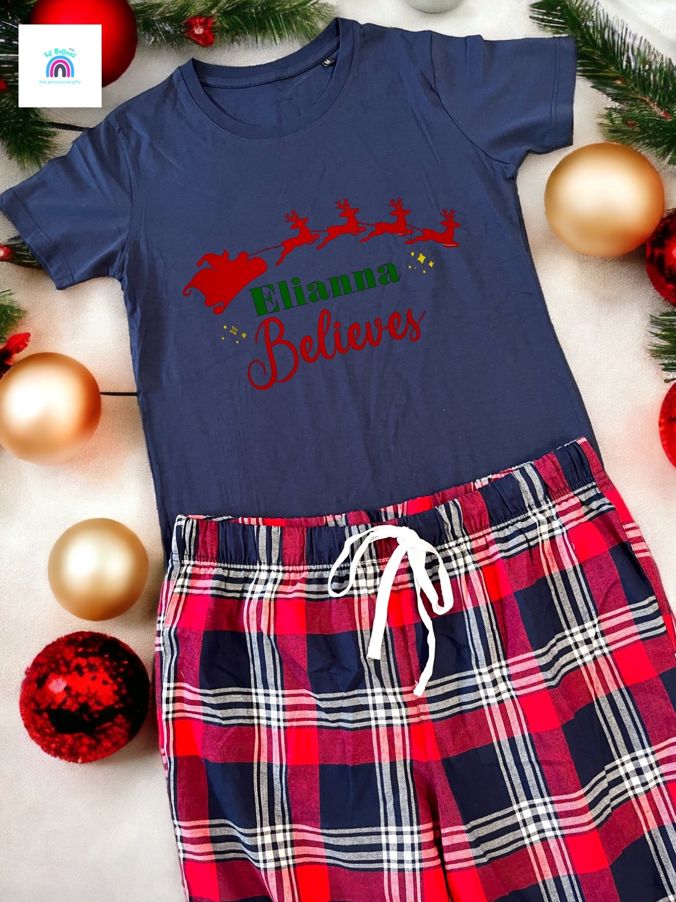 Christmas Red/Navy Tartan